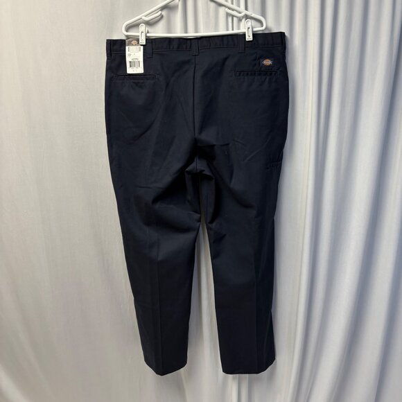 Dickies Flex Mens Navy Blue Work Pants Size 42/37U 30in Inseam Durable Twill NEW - Picture 2 of 7